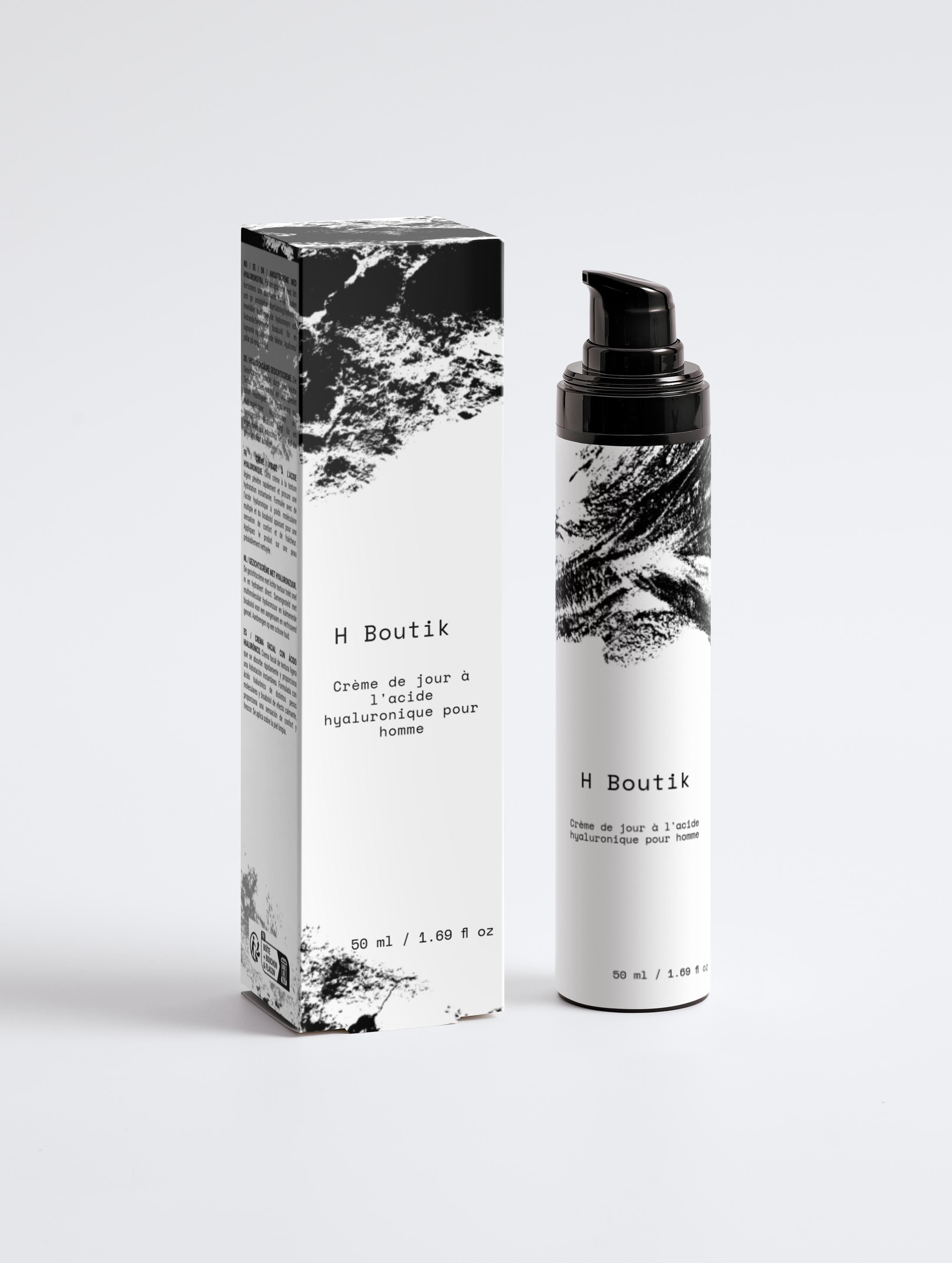 Crème pour le visage à l'acide hyaluronique pour hommes