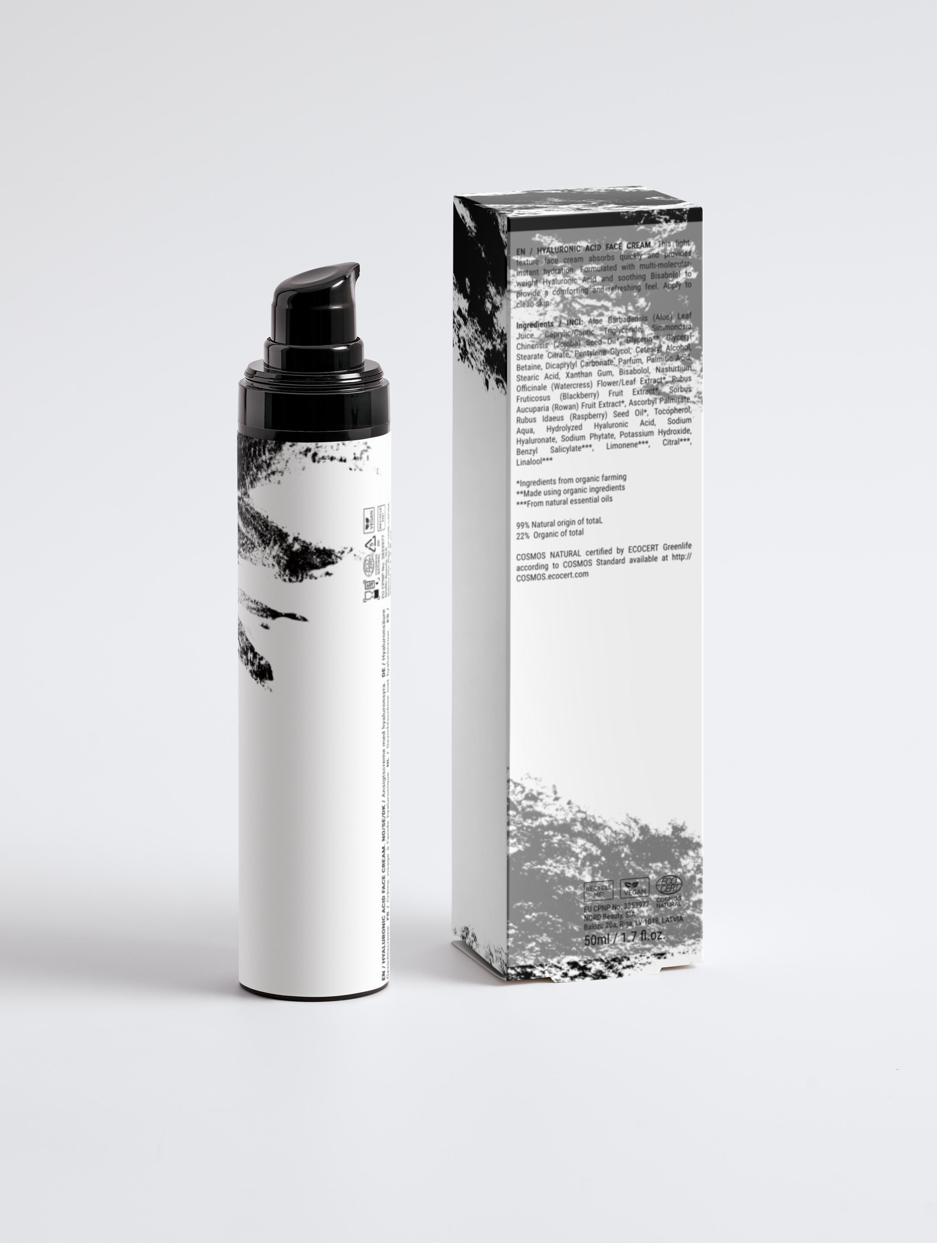 Crème pour le visage à l'acide hyaluronique pour hommes
