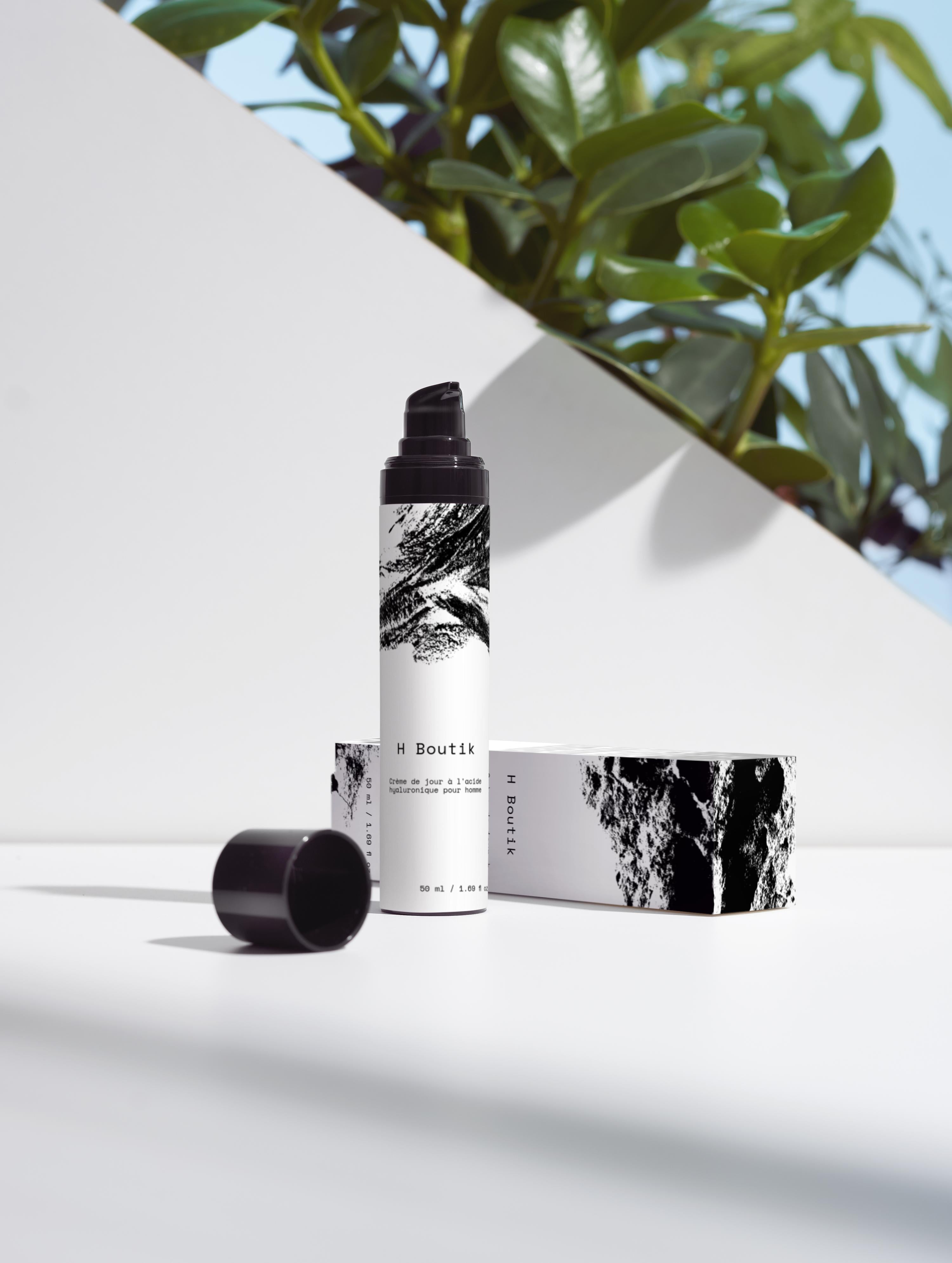 Crème pour le visage à l'acide hyaluronique pour hommes