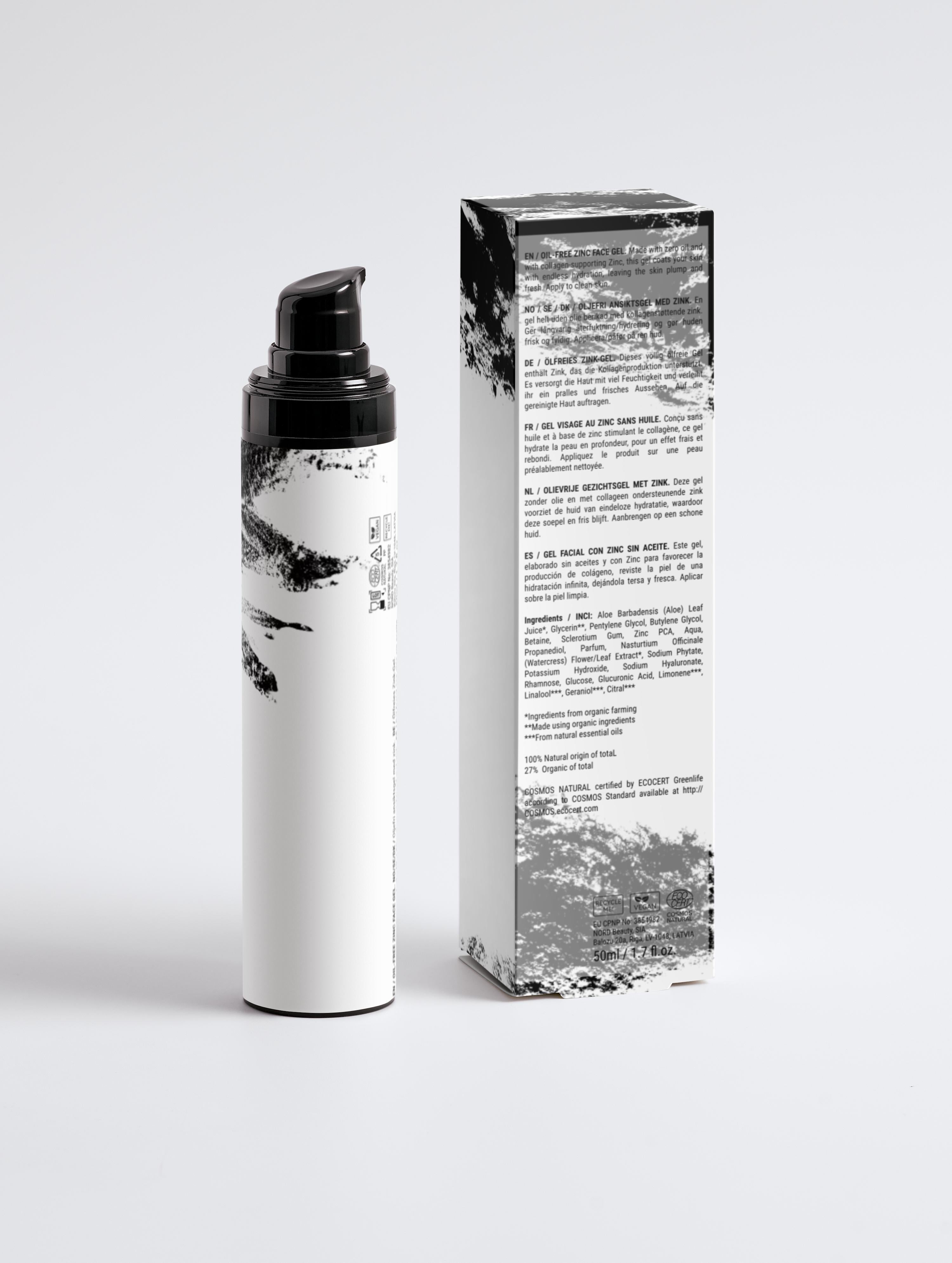 Gel pour le visage au zinc sans huile pour hommes
