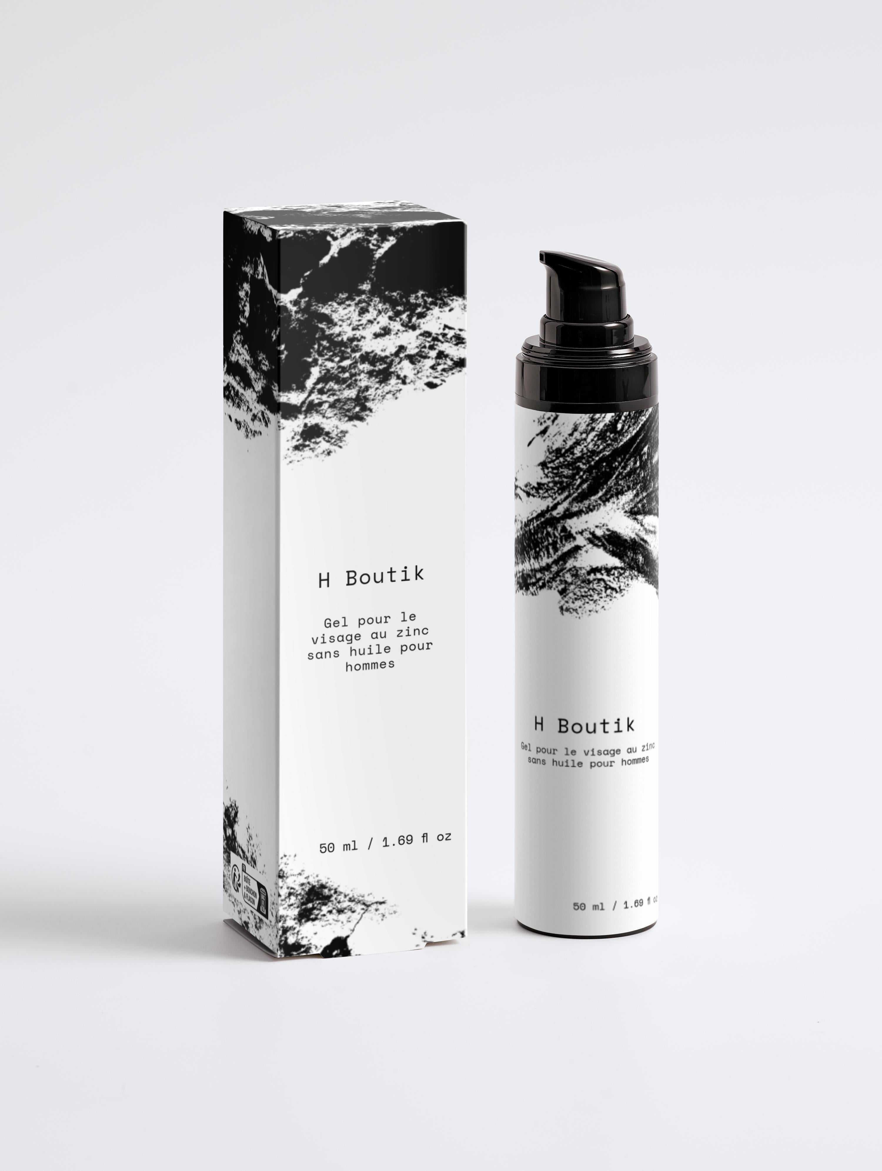 Gel pour le visage au zinc sans huile pour hommes