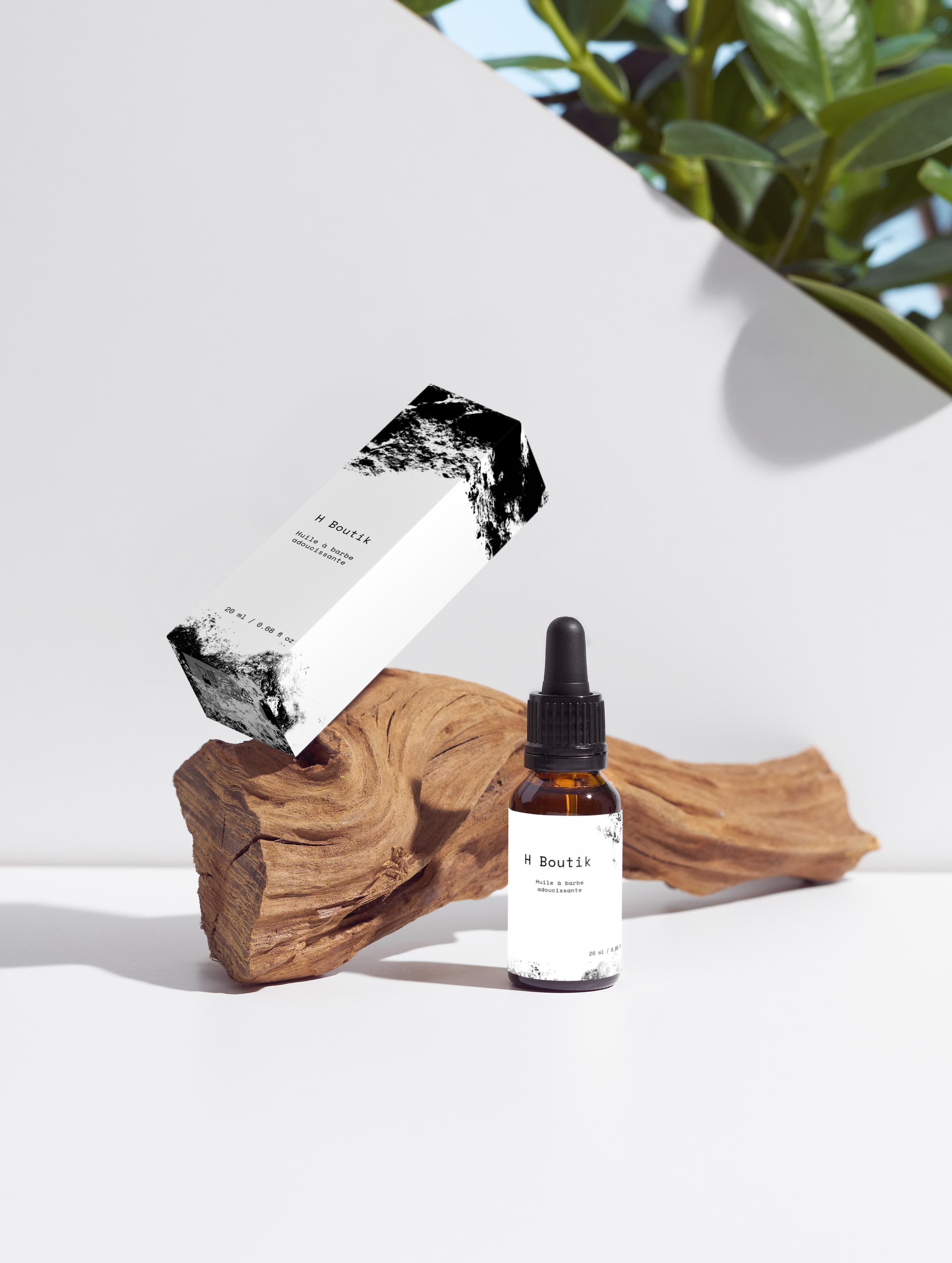Huile à barbe adoucissante